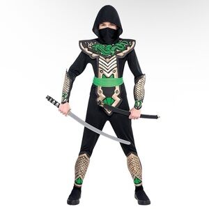 Dragon Slayer Ninja Boys Halloween Costume - Medium *Incomplete*